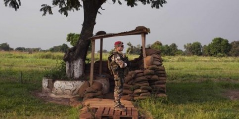 Quelque 410 militaires français sont déployés à Bangui depuis 2002.